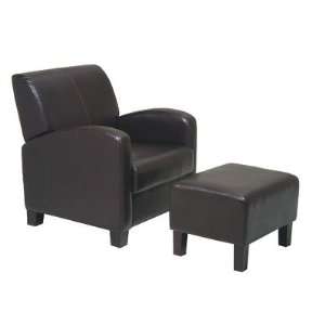  OSP Designs MET807 Metro Collection Vinyl Ottoman and 