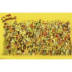  Simpsons Characters Poster 22 1/4 X 34 1/2