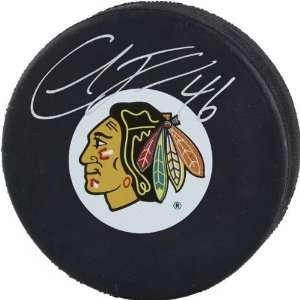  Colin Fraser Chicago Blackhawks Autographed Hockey Puck 