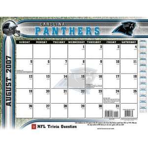  Carolina Panthers 2007 08 22 x 17 Academic Desk Calendar 