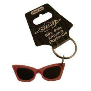    Rubber Summer Fun in the Sun Sunglasses Key Chain Automotive