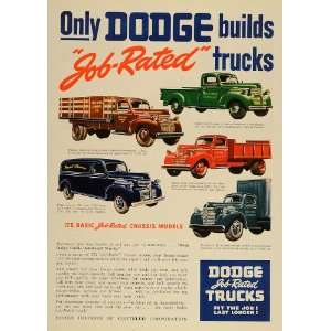  1946 Ad Dodge Trucks Panel Pickup Dump Semi Tractor 