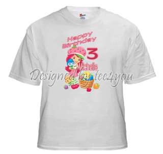 Personalized STRAWBERRY SHORTCAKE NAME Birthday T shirt  