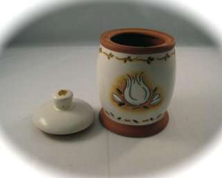 NEAT MSC Ceramic Painted Garlic Clove Keeper Jar Jocha  