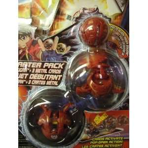   RED   Series 1 Bakugan Battle Brawlers Red Starter Pack Toys & Games