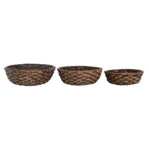  Lamont Home Tate Hand Braided Willow/Cattail Root 3 Piece 
