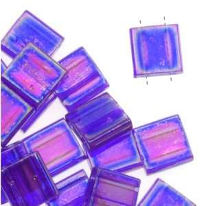  Miyuki Tila 2 Hole Square Beads 5mm Translucent Cobalt AB 