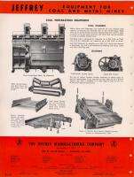 1951 Jeffrey Mine Equipment Catalog Loader Conveyor Fan  