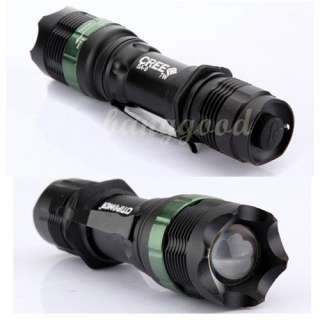 CREE LED 7W Q5 Bulb High Power Flashlight Zoom Adjustable Torch SA 9 