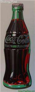 Coke Coca Cola Bottle Embossed Die Cut Metal Sign New  