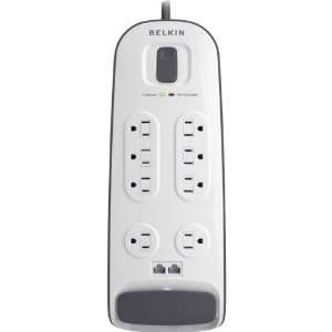  Belkin 8 outlet Surge Protector with Telephone Protection 