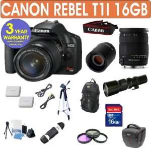  Canon Rebel T1i + Sigma 18 200mm OS Lens + 500mm Preset 