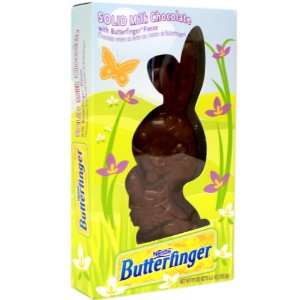 Solid Milk Chocolate Easter Bunny with Butterfinger Pieces 5.5oz 