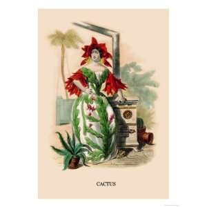  Cactus Giclee Poster Print by J.J. Grandville, 18x24