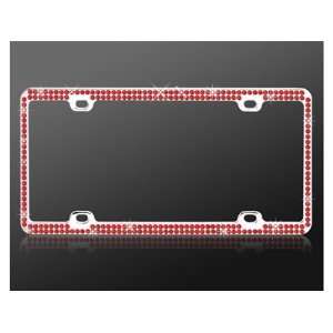 Car Automotive License Plate Frame Chrome Coating Metal with Double 