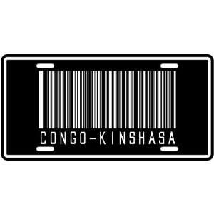  NEW  CONGO KINSHASA BARCODE  LICENSE PLATE SIGN COUNTRY 