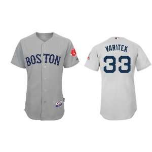  Boston Red Sox #33 Jason Varitek Grey 2011 MLB Authentic 