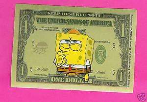 New spongebob money series 2 novelty sticker 2 2  