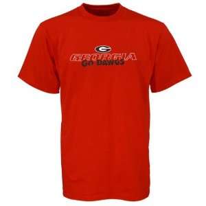    Georgia Bulldogs Red Youth Go Dawgs T shirt