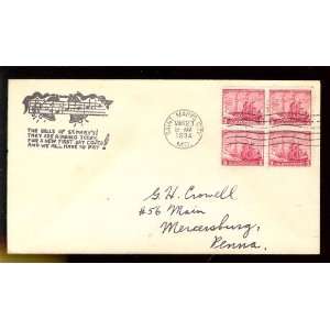   (23) First Day Cover; Bells; St Marys; Maryland 