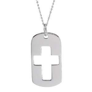  The Covenant of Prayer Dog Tag Necklace in Sterling Silver 