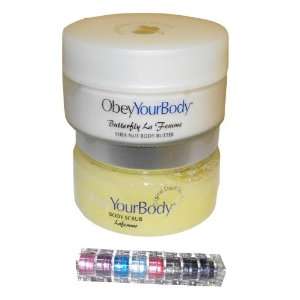 Obey Your Body Salt Scrub + Shea Nut Body Butter +A viva Blue Eyes 8 