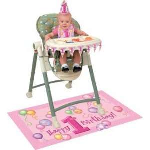  FIRST BIRTHDAY GIRL HIGH CHAIR KIT Toys & Games