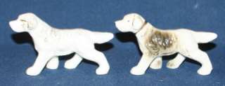Vintage Retriever Setter Hunting Dog Figurines Antique  