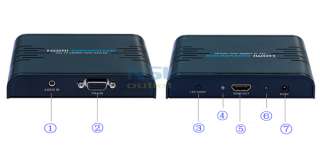 NEW Laptop PC VGA 3.5mm Audio to HDTV HDMI 1080p AV Converter Adapter 