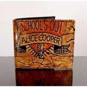 Alice Cooper Schools Out Leather Custom Wallet