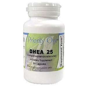 Priority One Vitamins   DHEA 25 mg 90 caps [Health and Beauty]