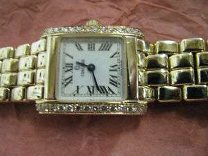 Concord 14K Gold Ladies Diamond Watch Roman #s Dail  