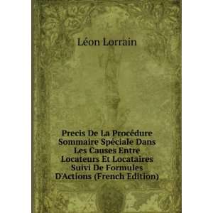   Locataires Suivi De Formules DActions (French Edition) LÃ©on