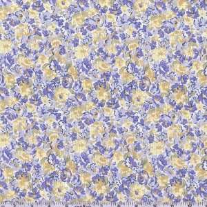   Country Blooms Periwinkle Fabric By The Yard Arts, Crafts & Sewing