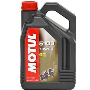  Motul 5100 Synthetic Blend Motor Oil   10W50   4 Liter 