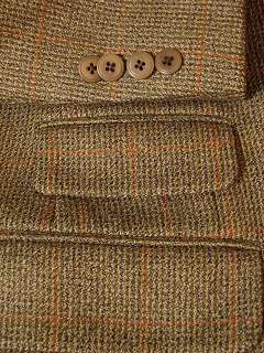 Samuelsohn Mens Brown/Olive Wool Blazer Sportcoat 41  
