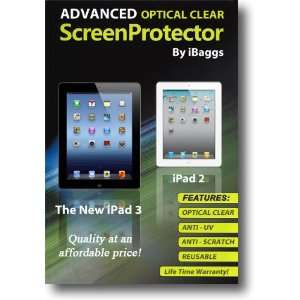 ADVANCED   OPTICAL CLEAR Screen protectors for Apple iPad 2 & The New 
