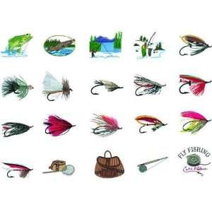  OESD Embroidery Machine Designs CD FLY FISHING I Kitchen 