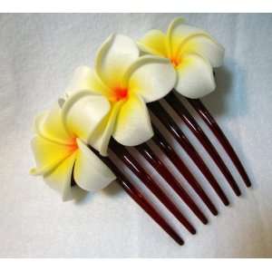  NEW White Plumeria Comb, Limited. Beauty