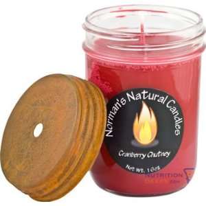  Normans Natural Candles Cranberry Chutney Rustic Candle 