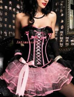 Sexy Burlesque Costume Blk Corset & Tutu Skirt @YS2206  