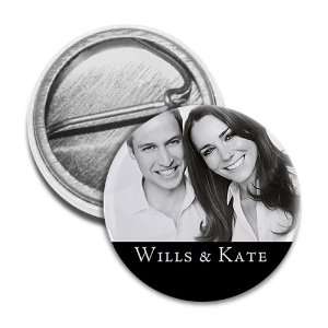 Wills and Kate Royal Wedding Photo 1 inch Mini Pinback 