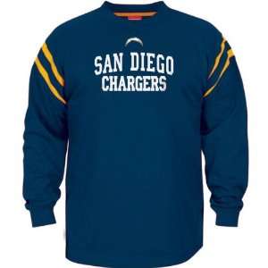  San Diego Chargers End Line Long Sleeve Crew Shirt Sports 