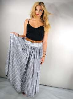   GAUZE Cotton Maxi Skirt or Strapless Dress. Fabulous, vintage lovers