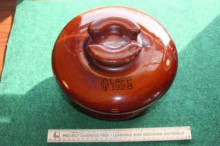 Lapp 1928 Pottery Ceramic Insulator Large  