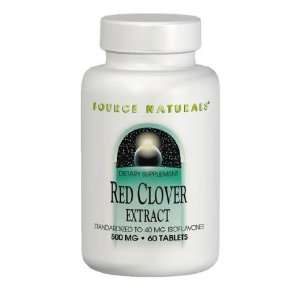 Red Clover Extract 500 mg 60 Tablets   Source Naturals