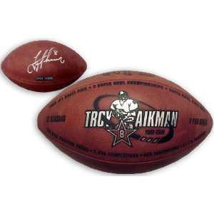  Troy Aikman Cowboys Retirement Autographed Football 