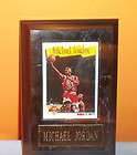 Michael Jordan Chicago Bulls wall plaque with card & nameplate