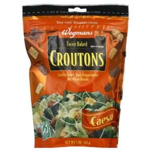  Wgmns Croutons, Twice Baked, Caesar, 5 Oz. (Pack of 3 