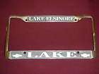 Lake Elsinore CA Chevrolet Chevy license plate frame embossed metal 